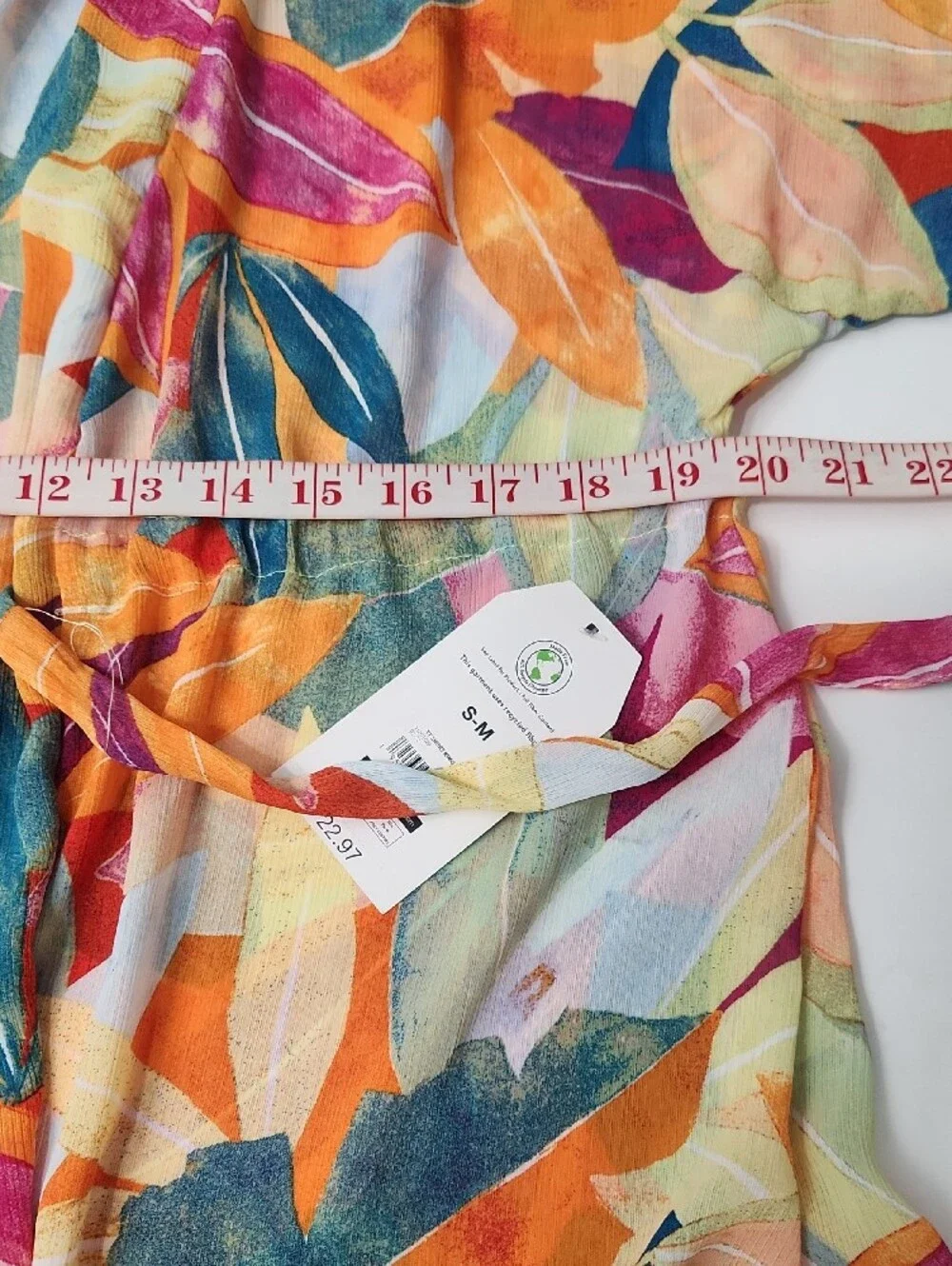 A New Day Multicolor Floral Tie-Waist Swim Cover Up